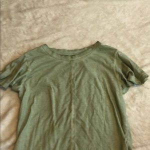 Green target shirt